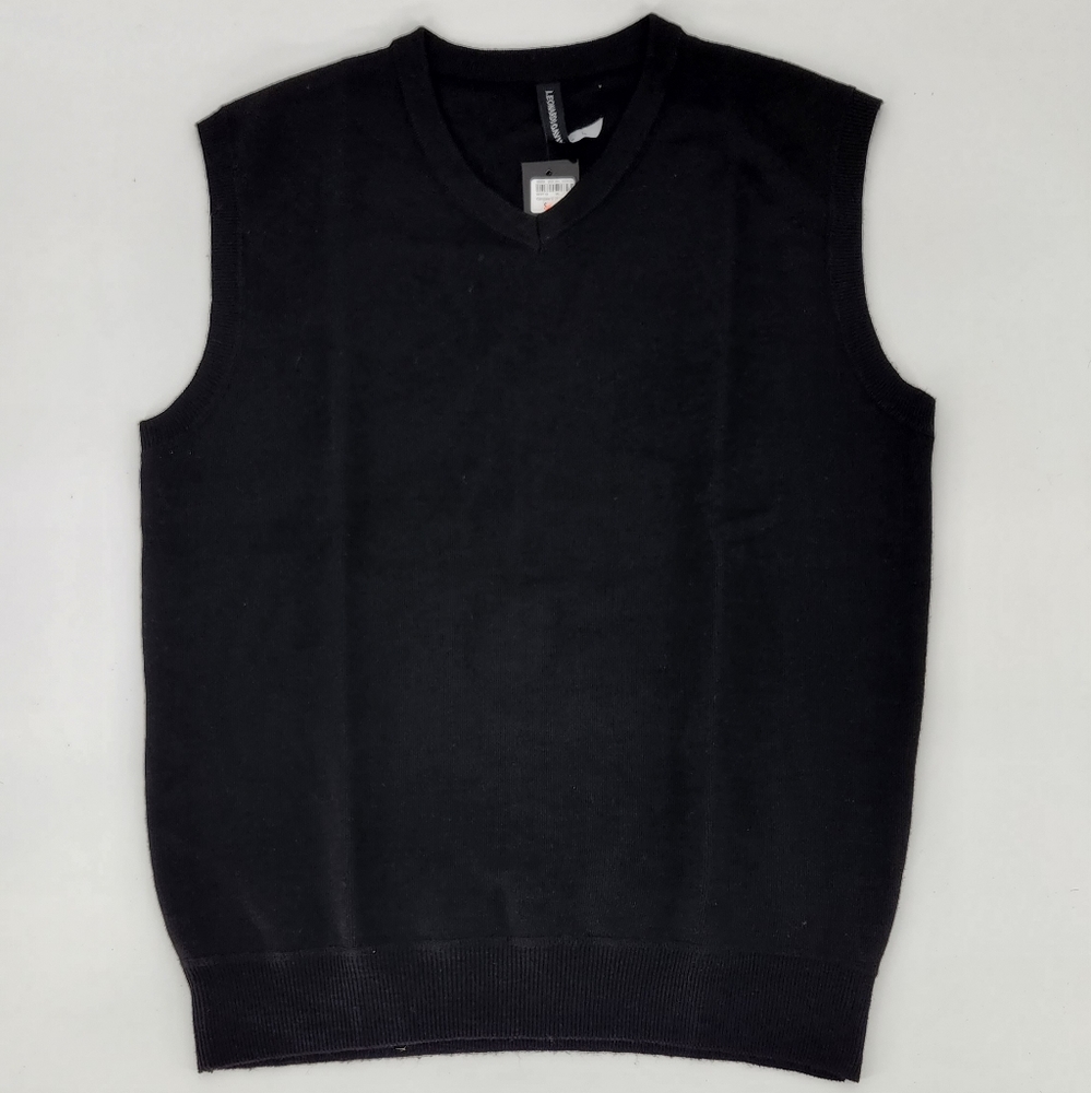 Mens black sweater vests XL